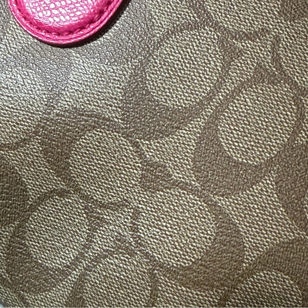 Coach Signature Bennett Brown and Pink Mini Satchel - Picture 16 of 16